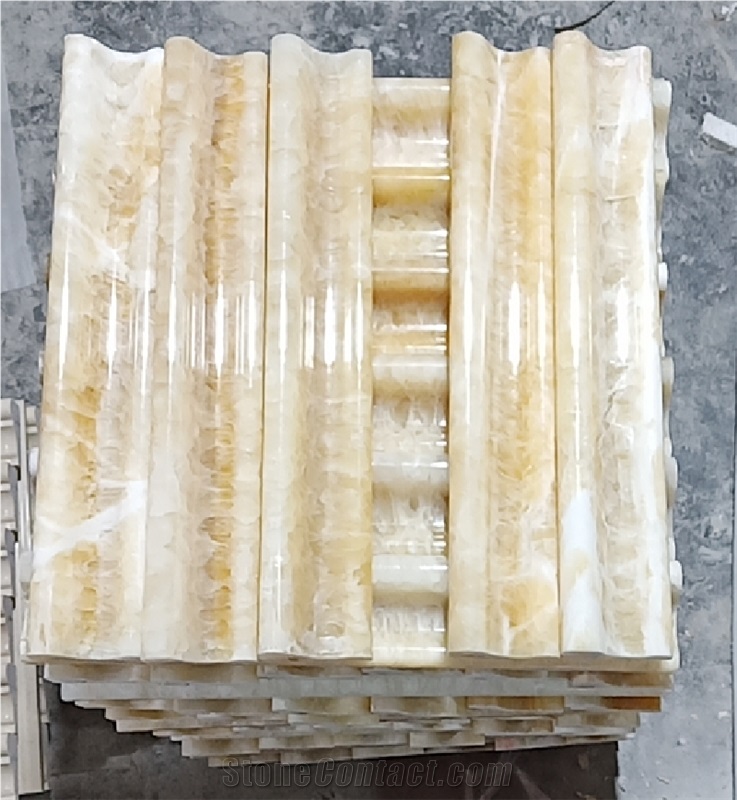 Honey Onyx Customized Crown Moldings/Trim Pieces
