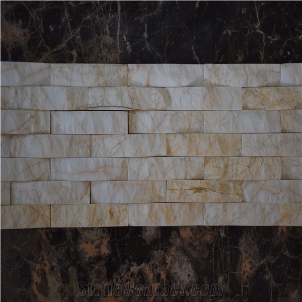 White&Yellow Cultured Stone Ledger Panel