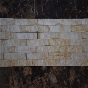 White&Yellow Cultured Stone Ledger Panel