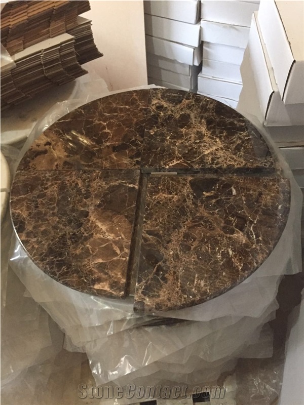 Wholesale Emperador Dark Marble Corner Shelves