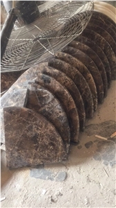 Wholesale Emperador Dark Marble Corner Shelves