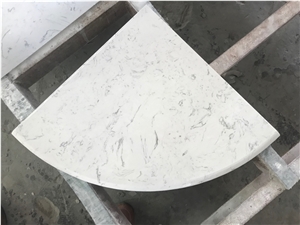 Statuary White Marble Shower Corner Shelf Statuary White Marble Shower Corner Shelf
