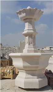 Galala Light Beige Marble Fountains
