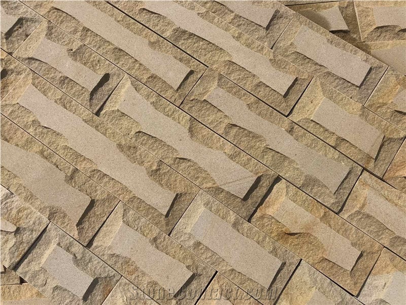 Luhansk Beige Sandstone Split Wall Stone