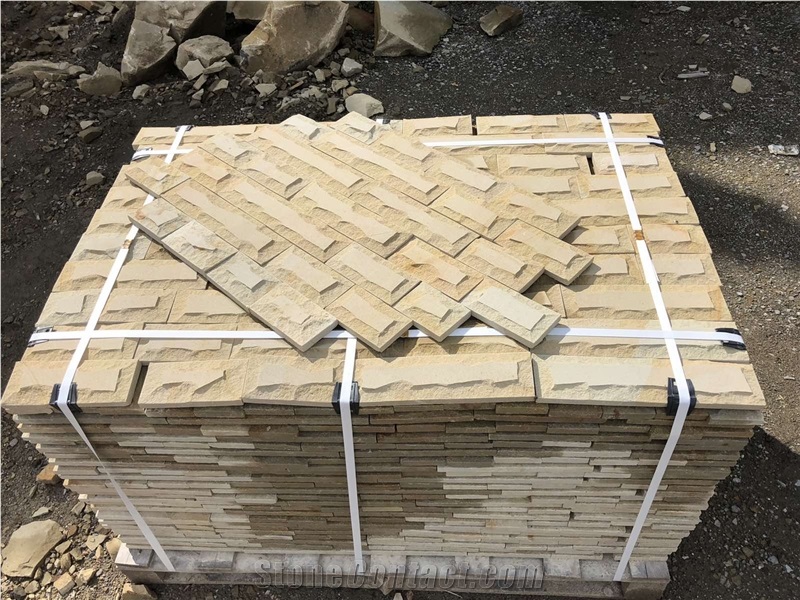 Luhansk Beige Sandstone Split Wall Stone