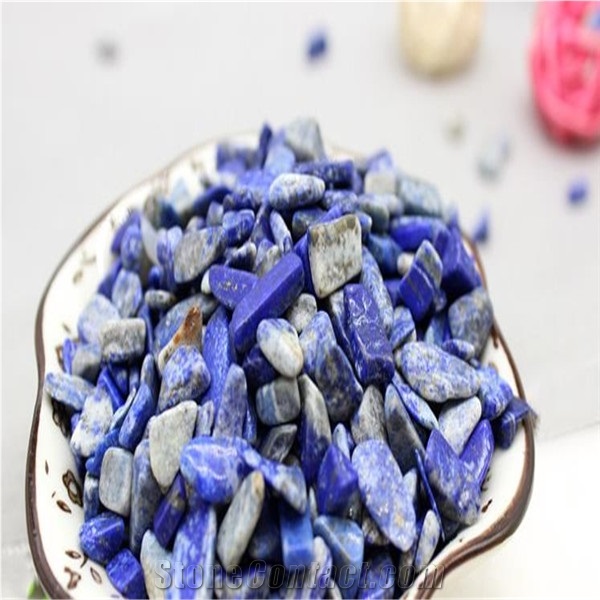 Lapis Lazuli Gravel for Vase Filler, Healing Jade Stone