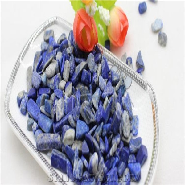 Lapis Lazuli Gravel for Vase Filler, Healing Jade Stone