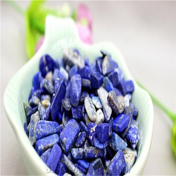 Lapis Lazuli Gravel for Vase Filler, Healing Jade Stone
