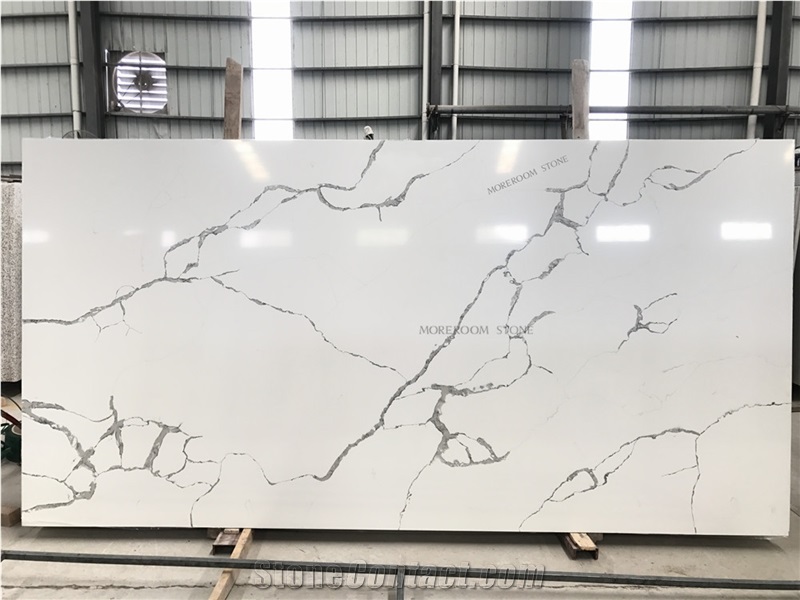 Artificial Stone Calacatta White Quartz Countertop