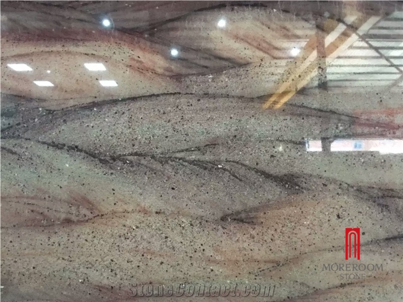 China Factory Indoor Green Granite Slab Wall Covering