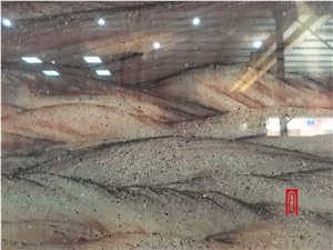 China Factory Indoor Green Granite Slab Wall Covering