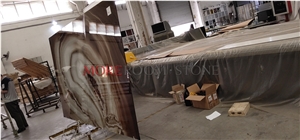 Luxury Bathroom Wall Print Art Glass Mineral Design Stone