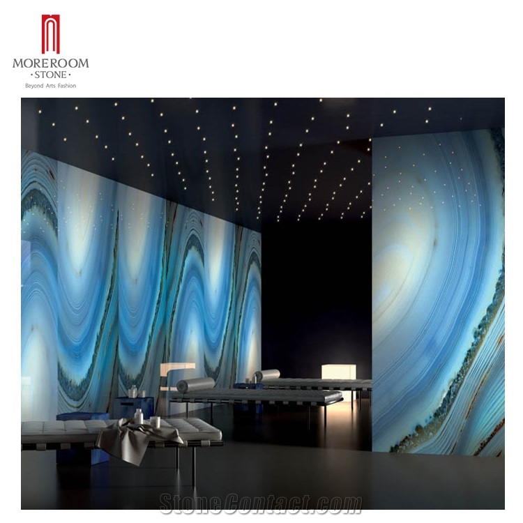 Luxury Bathroom Wall Print Art Glass Mineral Design Stone