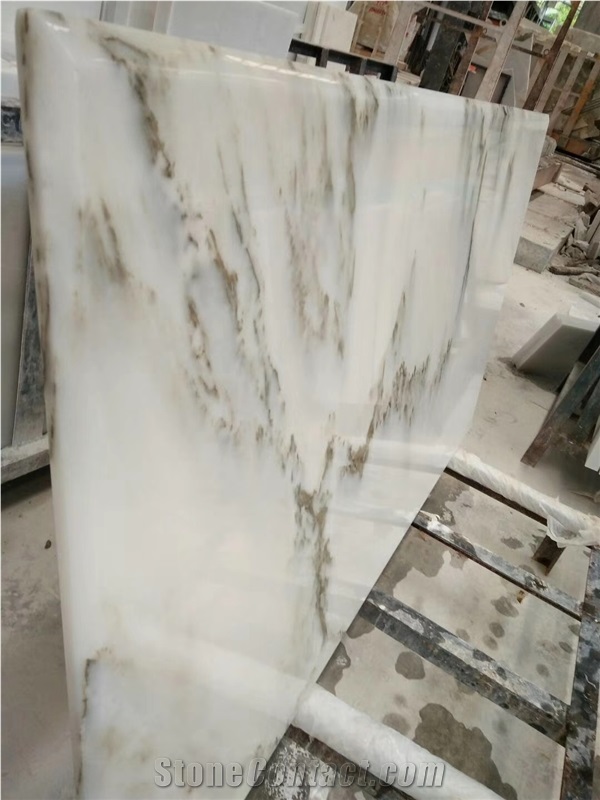 Blue Sky White Marble for Counters Bar Top