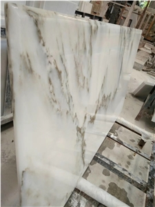 Blue Sky White Marble for Counters Bar Top