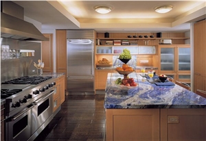 Blue Sodalite Quartzite Countertop Island Top