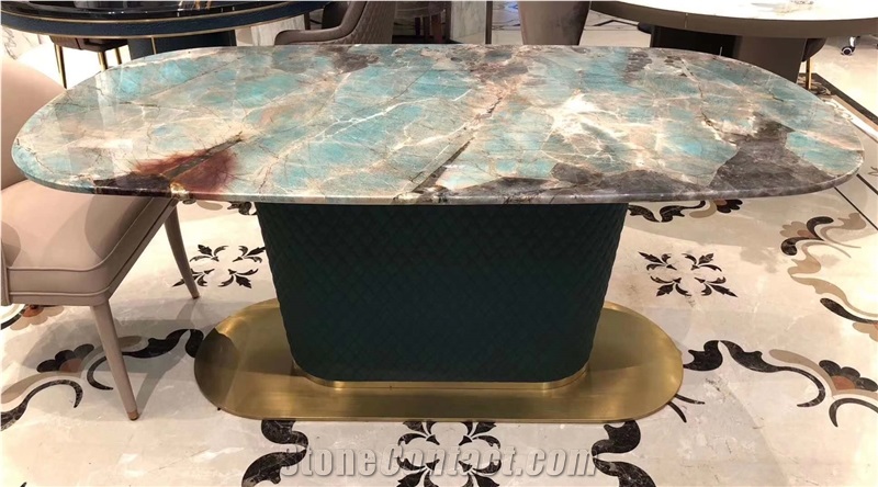 Brazil Amazon Green Quartzite Countertop Table