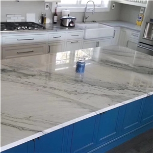 Brazil Calacatta White Quartzite Countertop