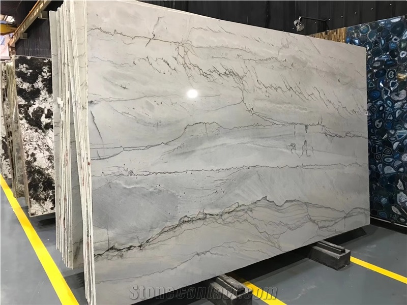 Brazil Calacatta White Quartzite Countertop