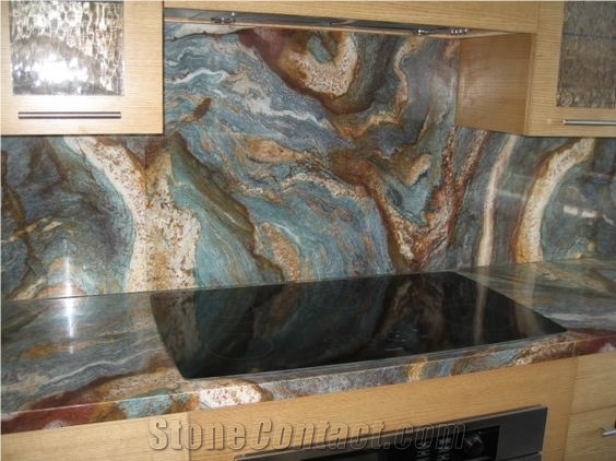 Luise Blue Exotic Blue Van Gogh Quartzite