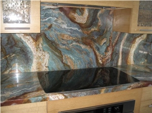 Luise Blue Exotic Blue Van Gogh Quartzite