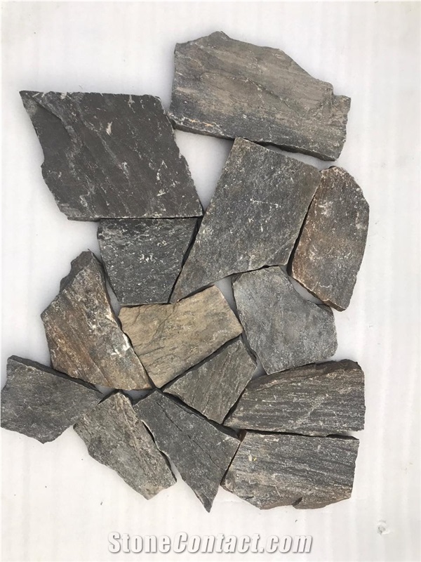 Monsoon Quartzite Black Stone Veneer, Wall Panels, Cultured Stone