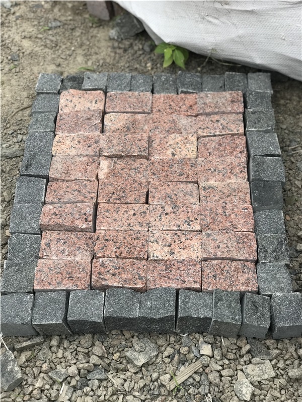 Black Gabbro Chipped Paving Stones, Black Prince Gabbro Cobble Stone