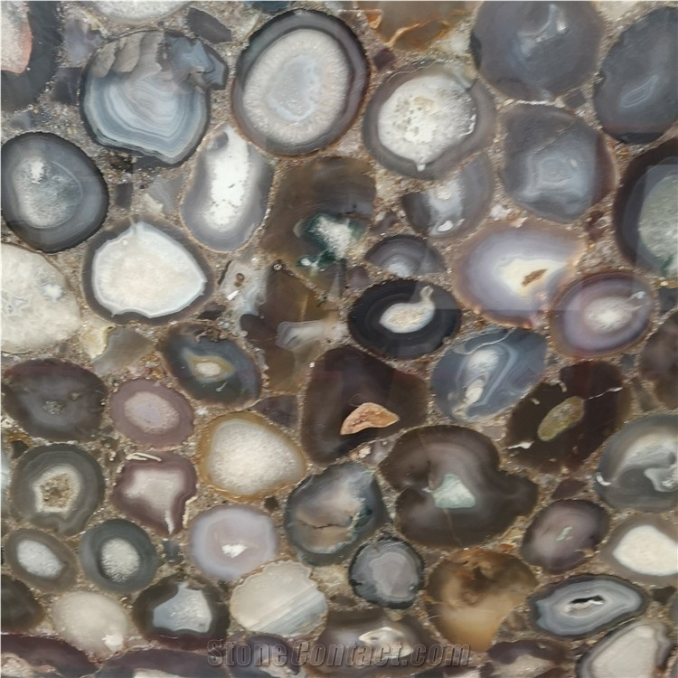 Brown Agate Crystal Semi Precious Stone