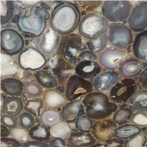 Brown Agate Crystal Semi Precious Stone