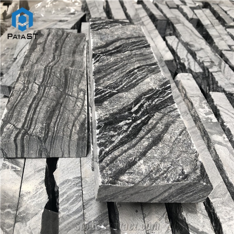 China Ancient Black Wooden Culture Stone Tiles