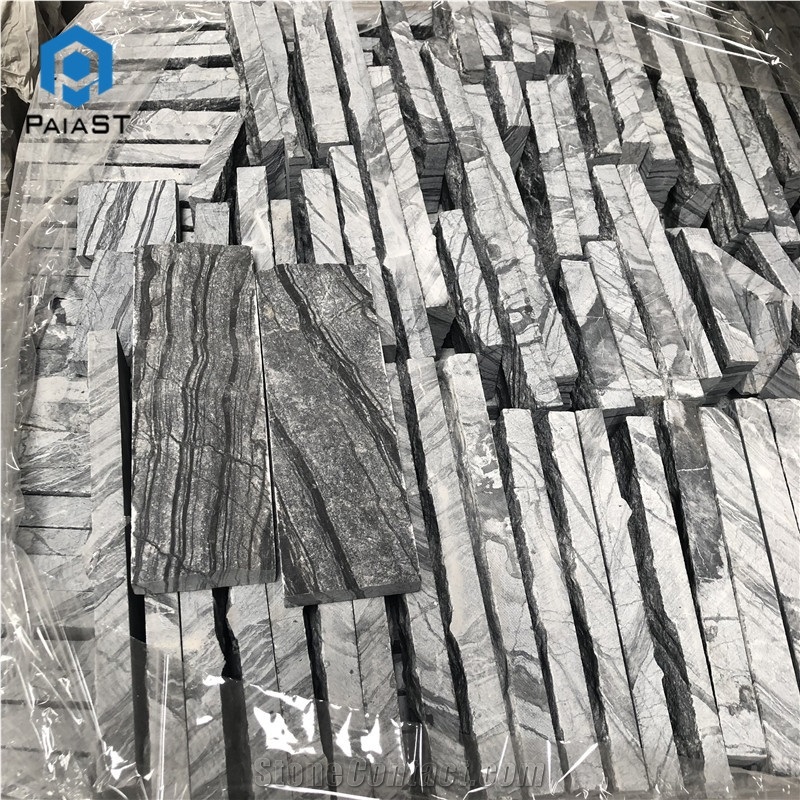 China Ancient Black Wooden Culture Stone Tiles