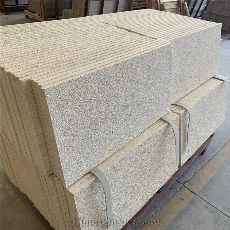 Natural Beige Limestone For Exterior Wall Cladding