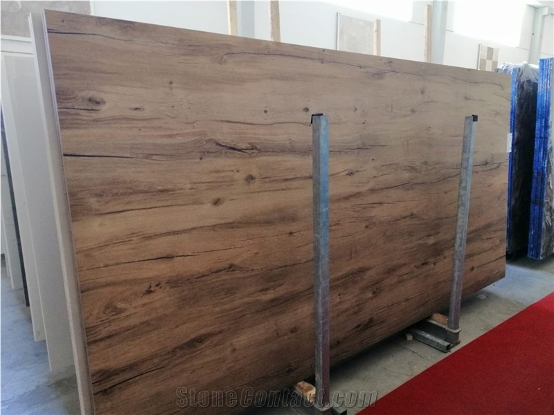 Olive Wood Porcelain Artificial Marble Slabs