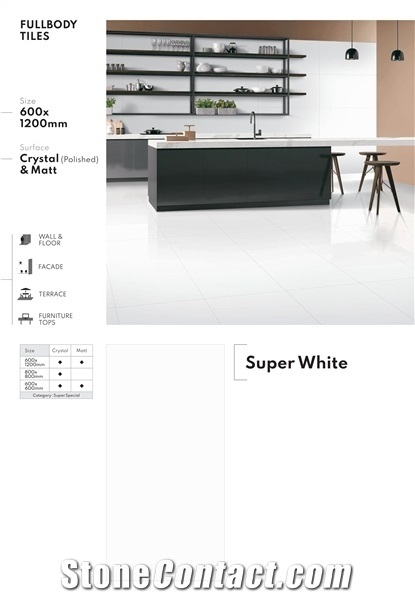 Florence 600x1200 Full Body Ceramic Tiles 9 mm