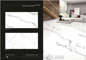 Florence Alaska and Exotic White Engineered Quartz Slab