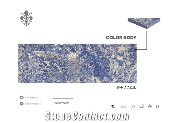 Florence Full Body 800x2400 Chromo Ceramic Slab Tile 15 mm