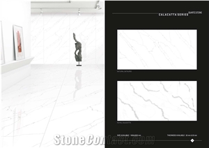 Florence Natural and Royal Statuario Engineered Quartz Slab