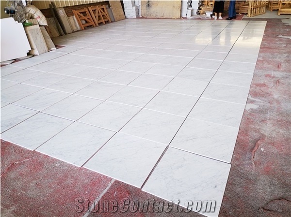 Marble Tile Honed Bianco Carrara White Marble Slabs