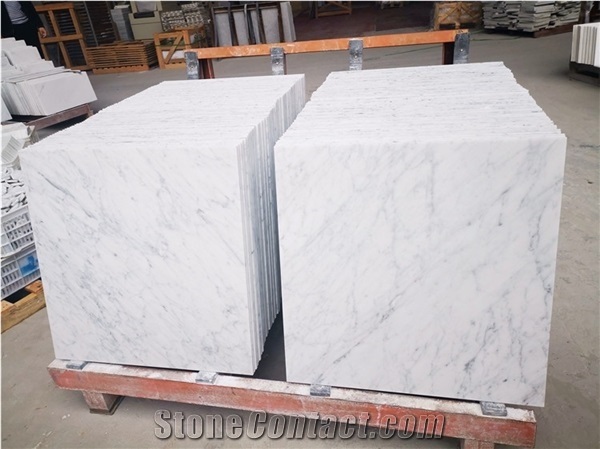 Carrara White Bianco Dolomite Calacatta Gold Marble Tiles