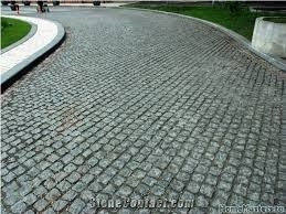 Black Basalt Split Cube Stone, Basalt Cobble Stone