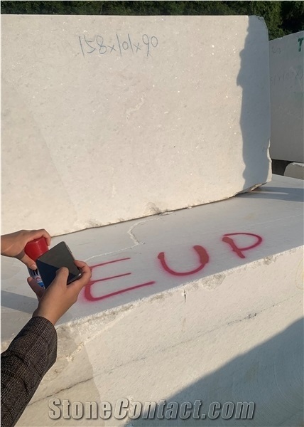 Vietnam Crystal White Marble Block