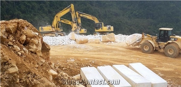 Vietnam Crystal White Marble Block