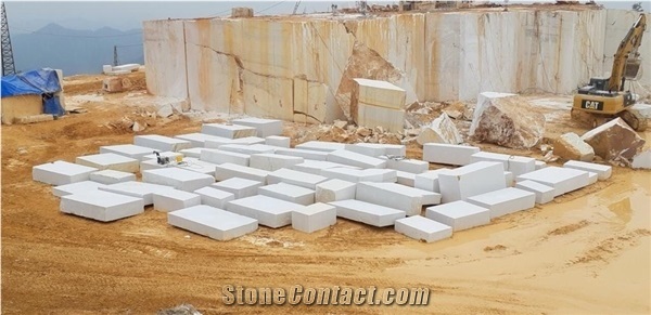 Vietnam Crystal White Marble Block
