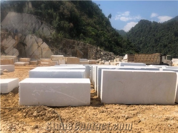 Vietnam Crystal White Marble Block