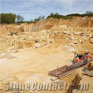 Pierre De Lavoux Limestone Block, France Beige Limestone