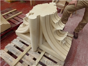 Pierre De Lavoux Limestone Block, France Beige Limestone