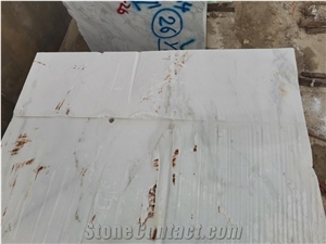 Bianco Oro Marble Block Calacatta White