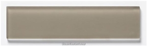 Smoke, Essentials 8x2, Matte (Field Glass Tile) Glass Mosaic