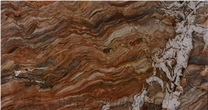 Fusion Red Quartzite Slabs