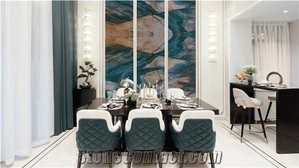 New Louise Blue Quartzite Slabs